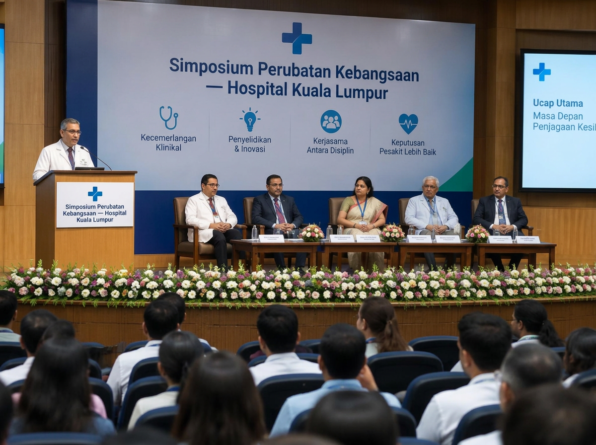 Simposium perubatan kebangsaan di auditorium HKL